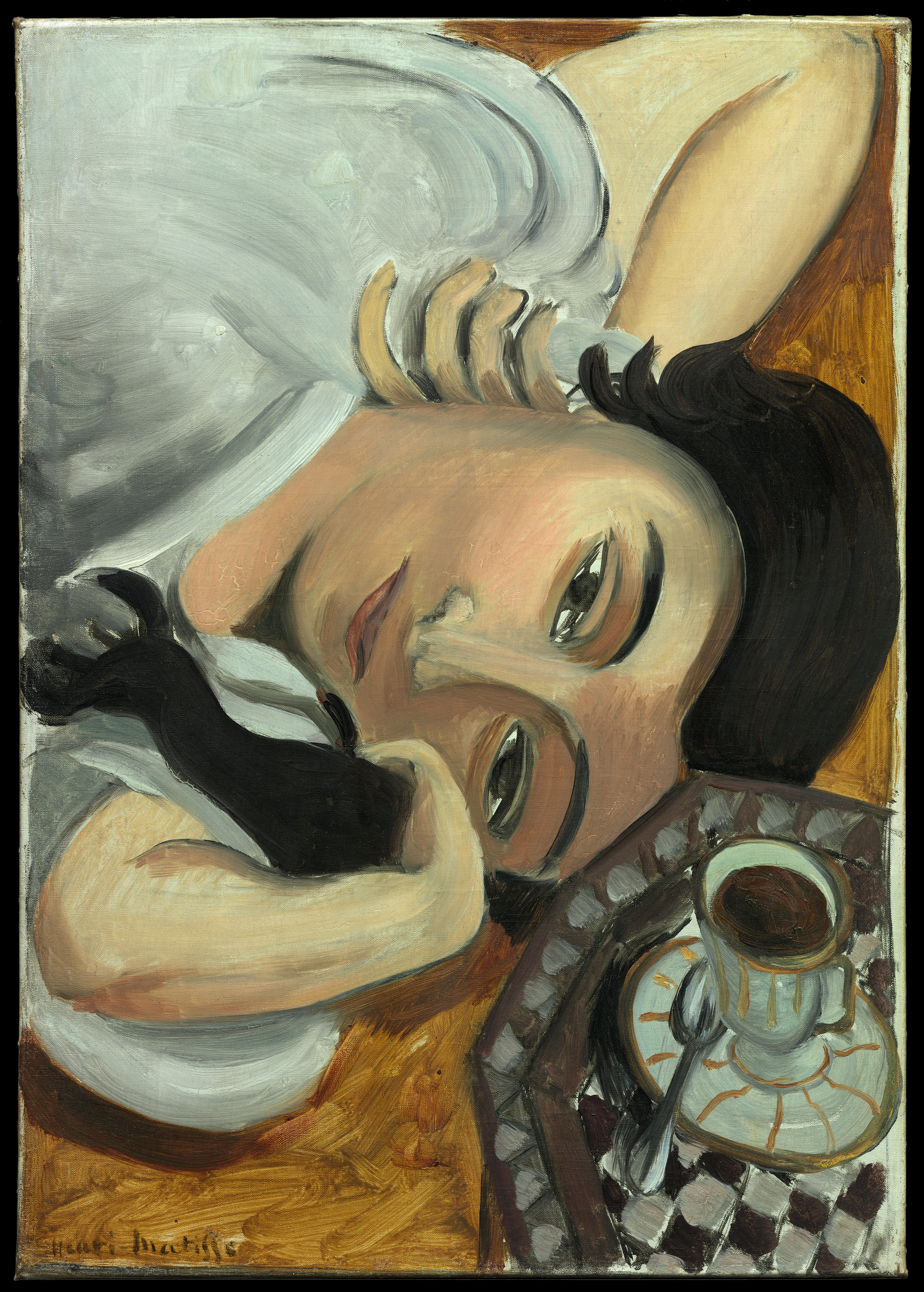 Cat. 26 Laurette with a Cup of Coffee, 1916–17 | The Art Institute