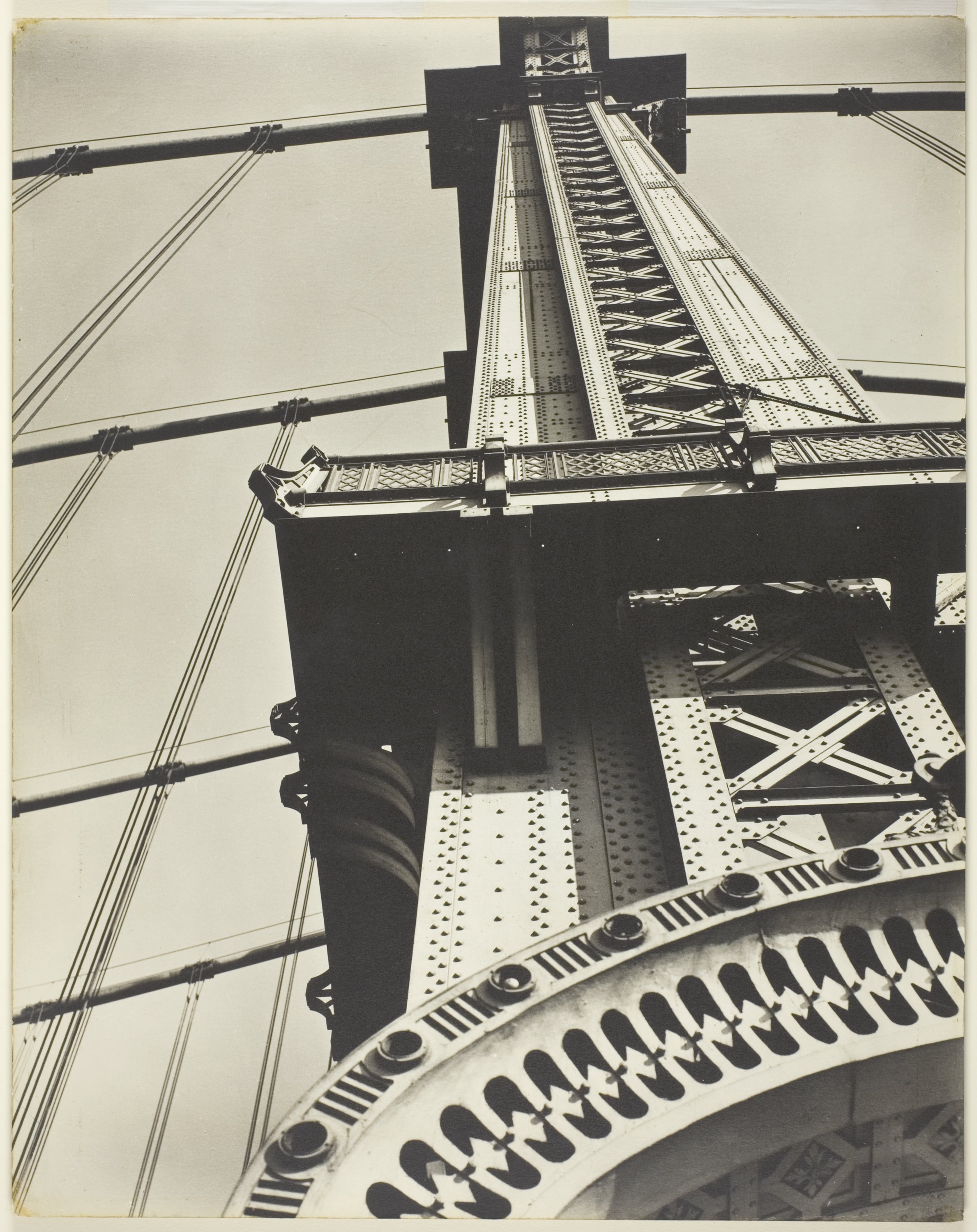 1943.1414 Bernice Abbott Manhattan Bridge Lookign Up