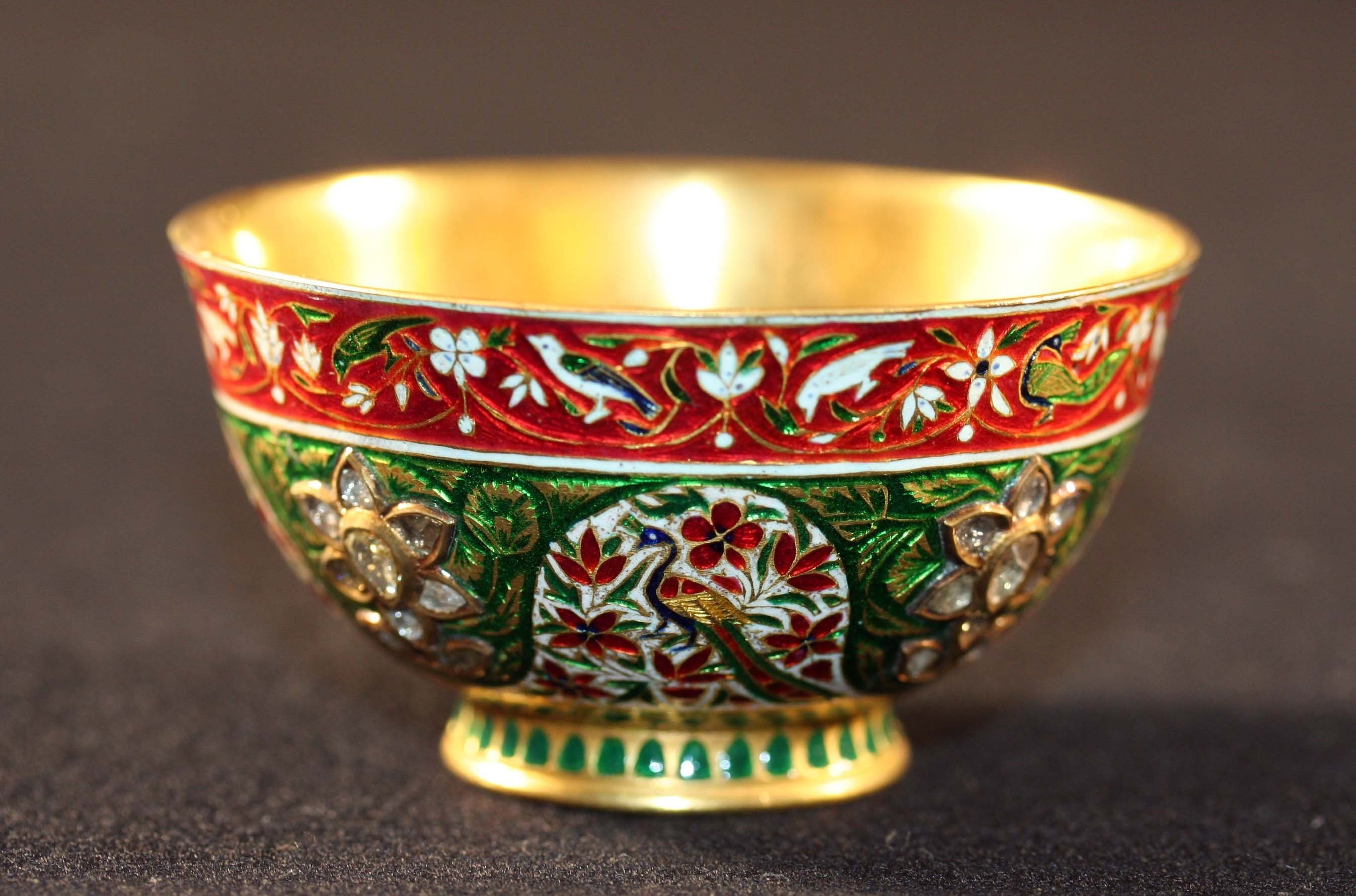 1980.272 Cup With Blossoms And Peacocks