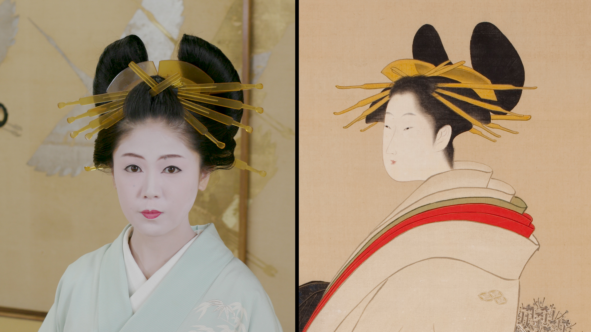 Geisha Painting Illustration Watercolor Chopsticks Flowers Her Hair Wearing  Kimono Stock Illustration by ©Deeworxdesigns #300064994