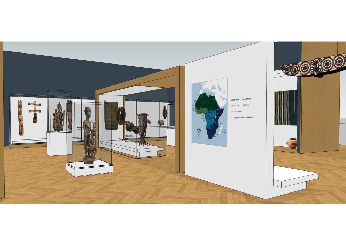 Renderin of new African gallery