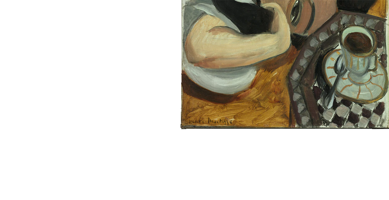 Cat. 26 Laurette with a Cup of Coffee, 1916–17 | The Art Institute
