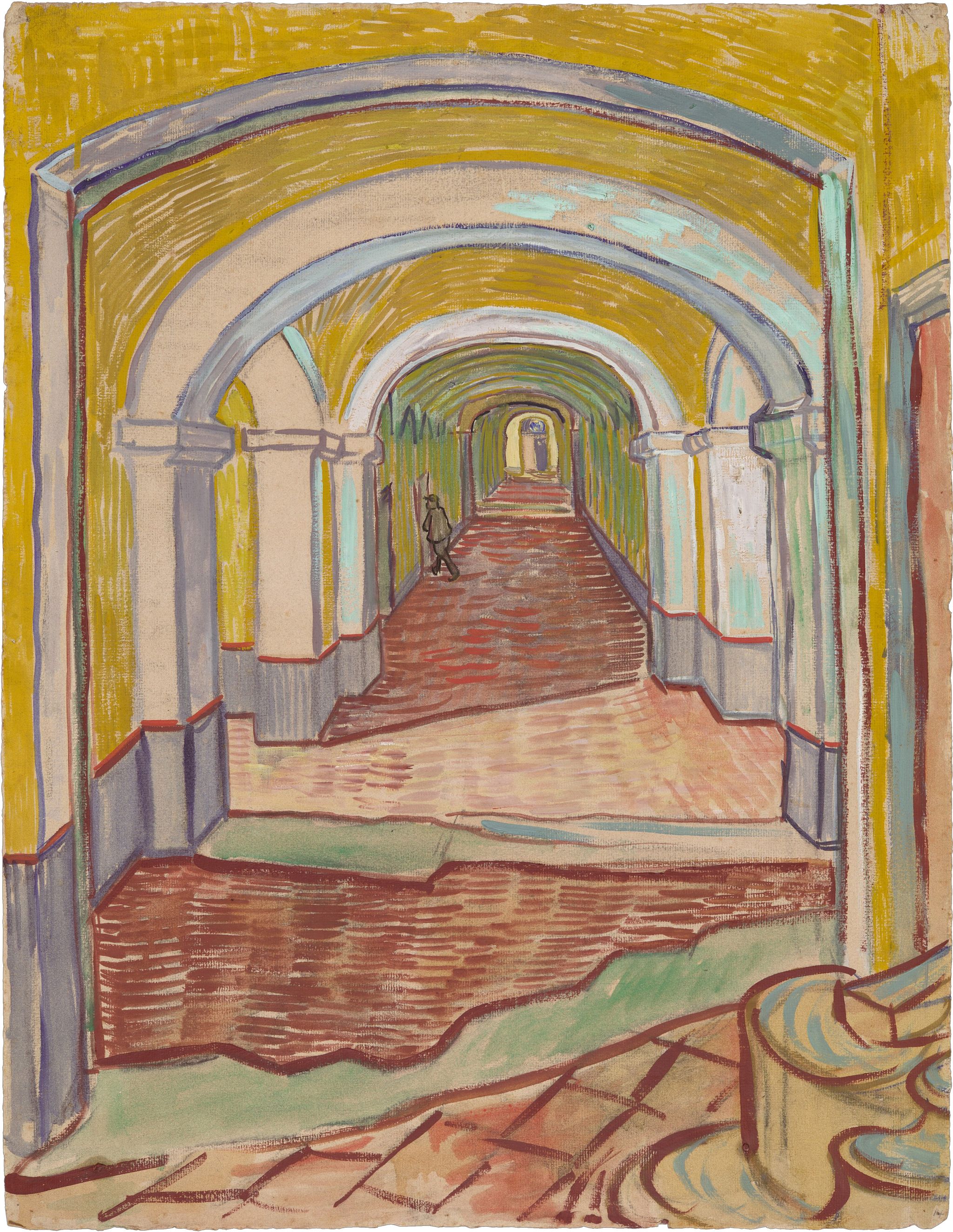 Vincent Van Gogh Corridor In The Asylum