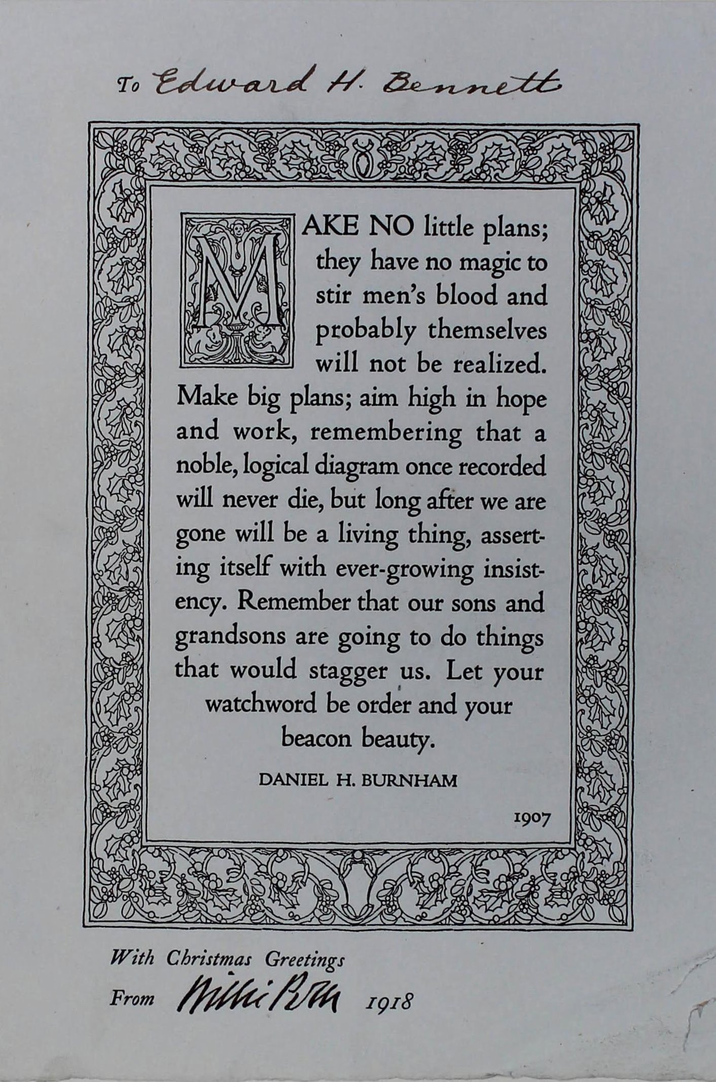 Rx17385.25 Daniel Hudson Burnham