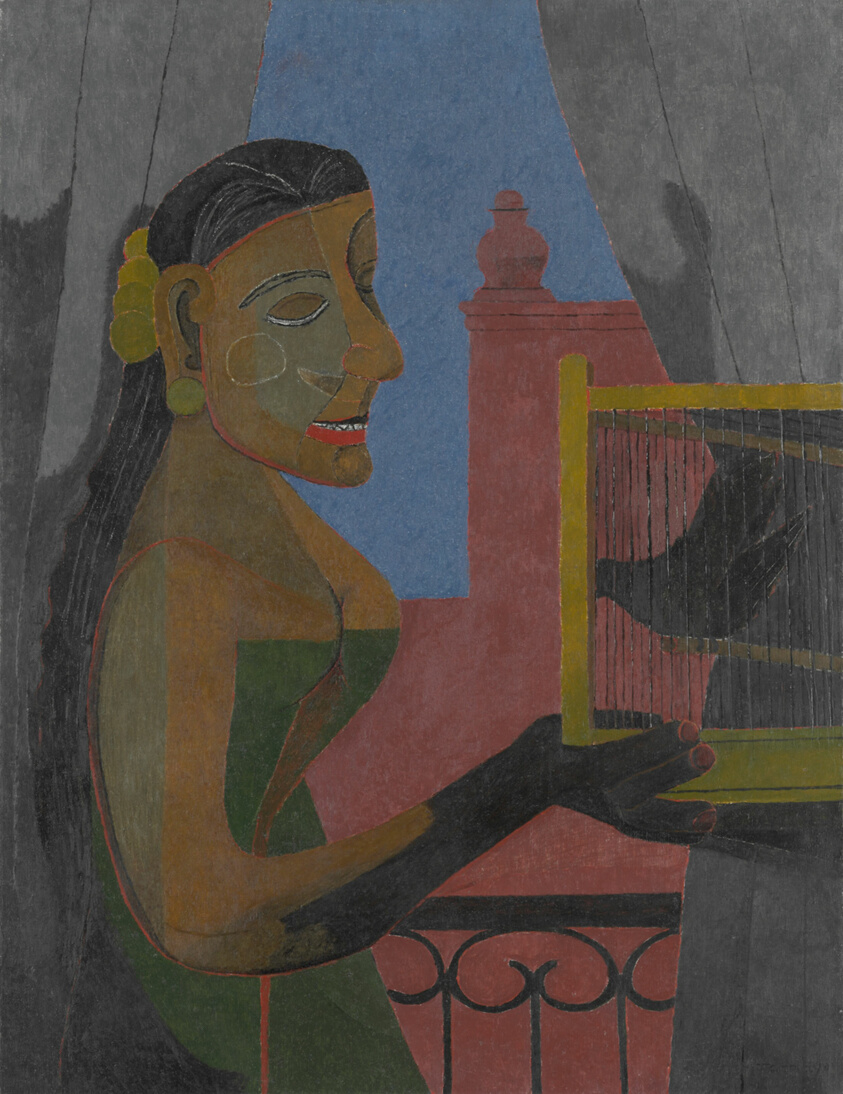 Rufino Tamayo Woman With A Bird Cage 
