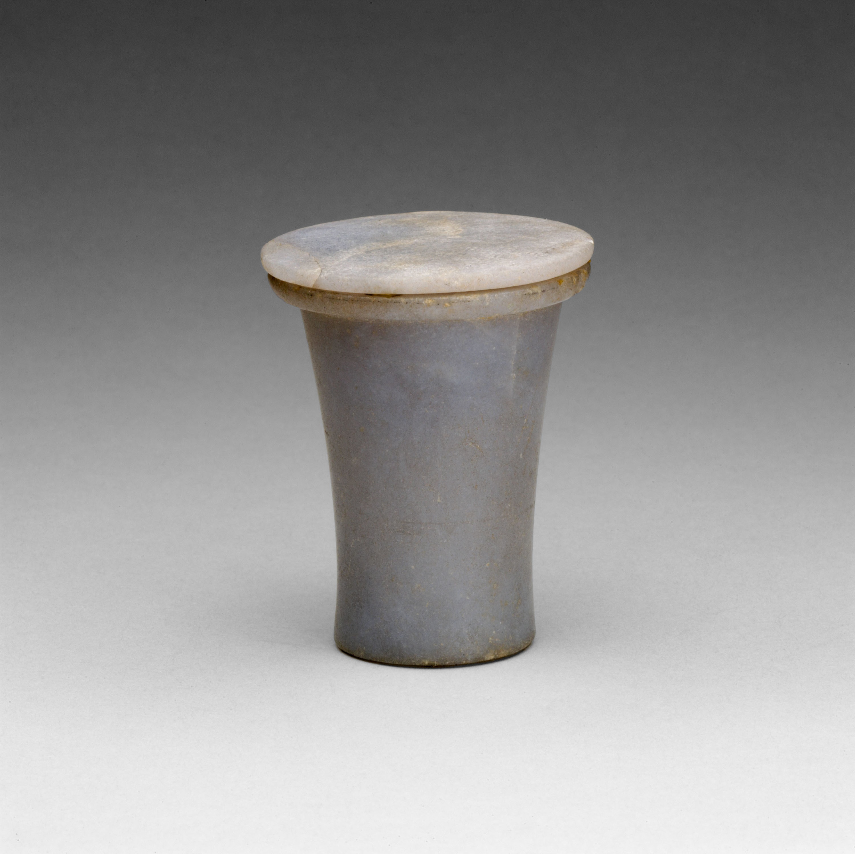 Small ointment jar with lid from ancient Egypt