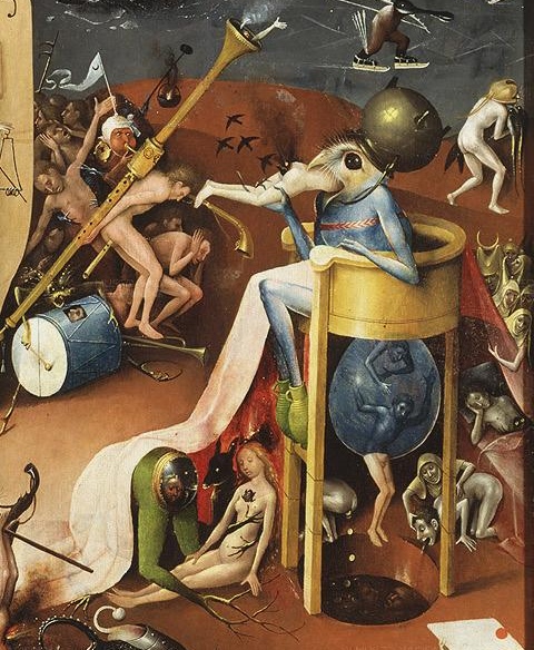 Bosch The Prince Of Hell With A Cauldron On His Head