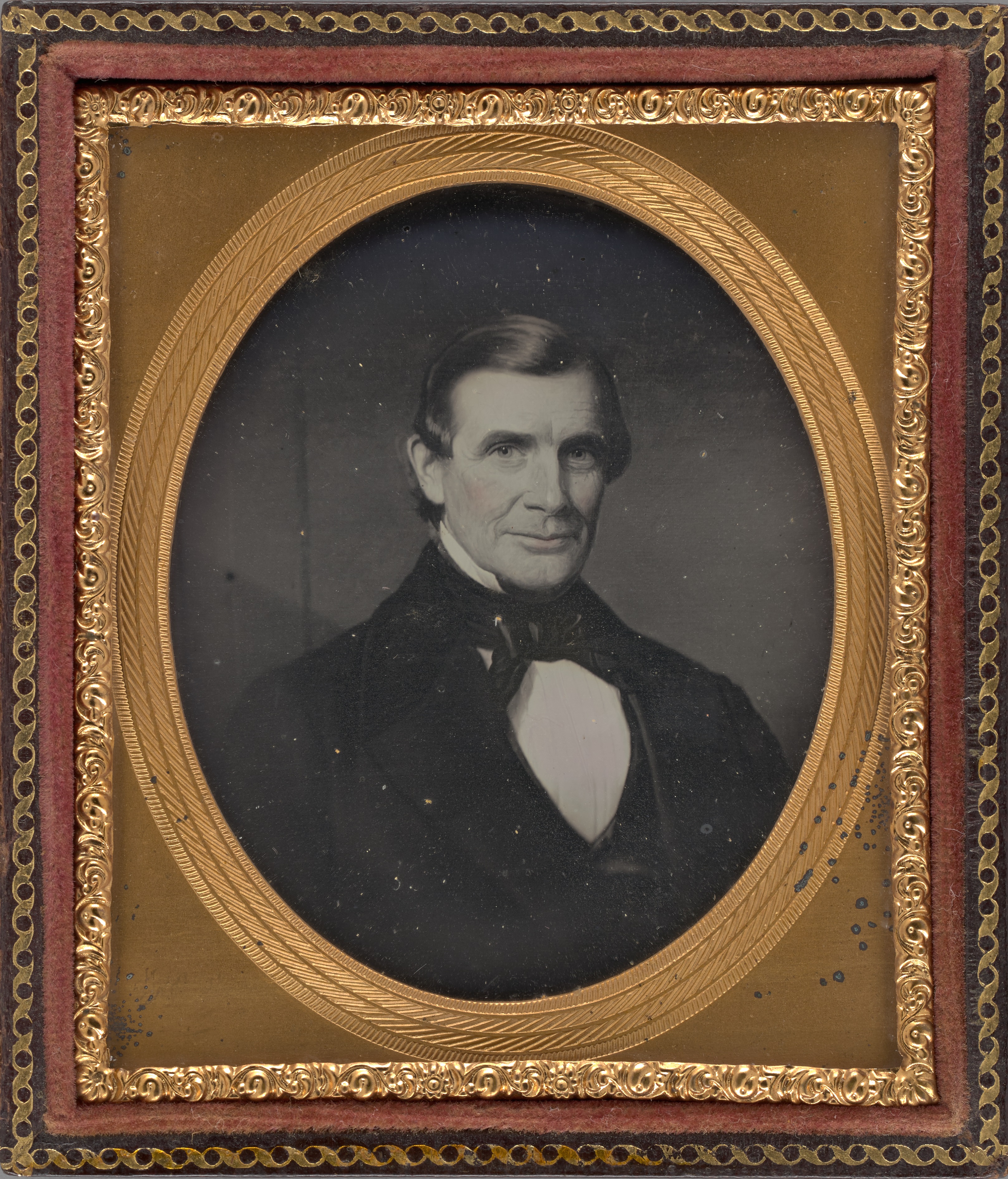 Photograph of a painted portrait of a well-to-do man from the mid-19th century